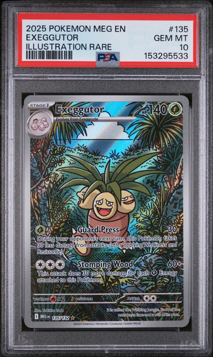 Pokemon Mega Evolution Exeggutor 135 PSA 10