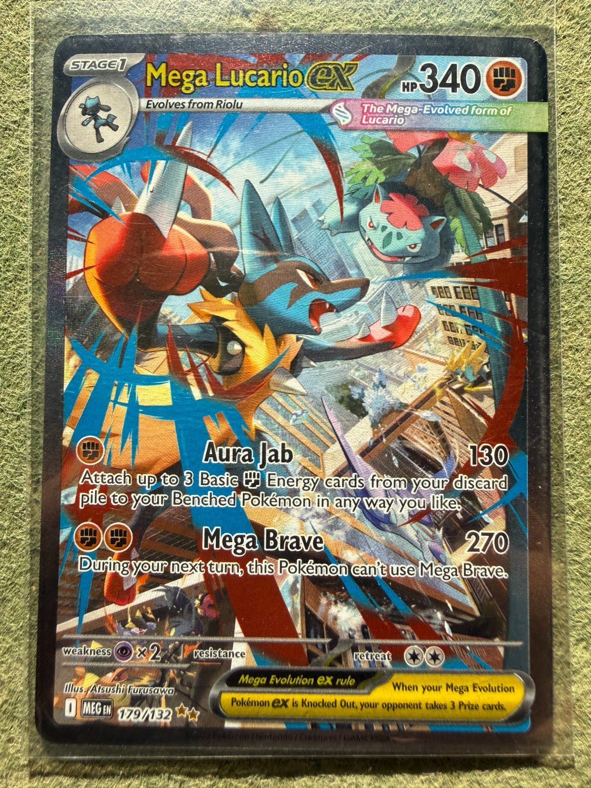 Pokemon Mega Evolutions TCG Mega Lucario EX 179/132