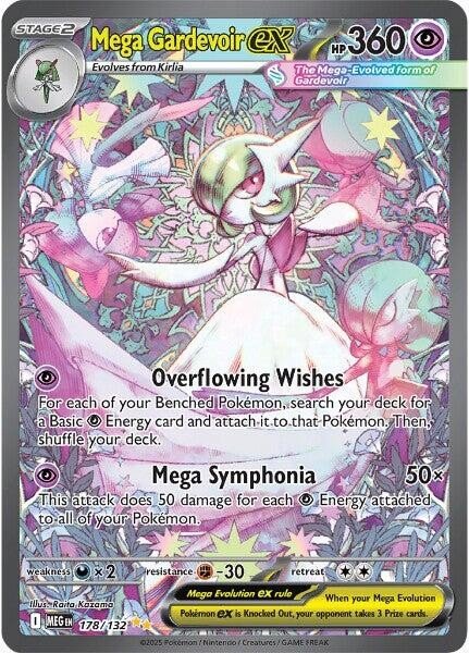 Pokemon Mega Gardevoir EX 178/132 Me01: Evolution Holo PSA 9