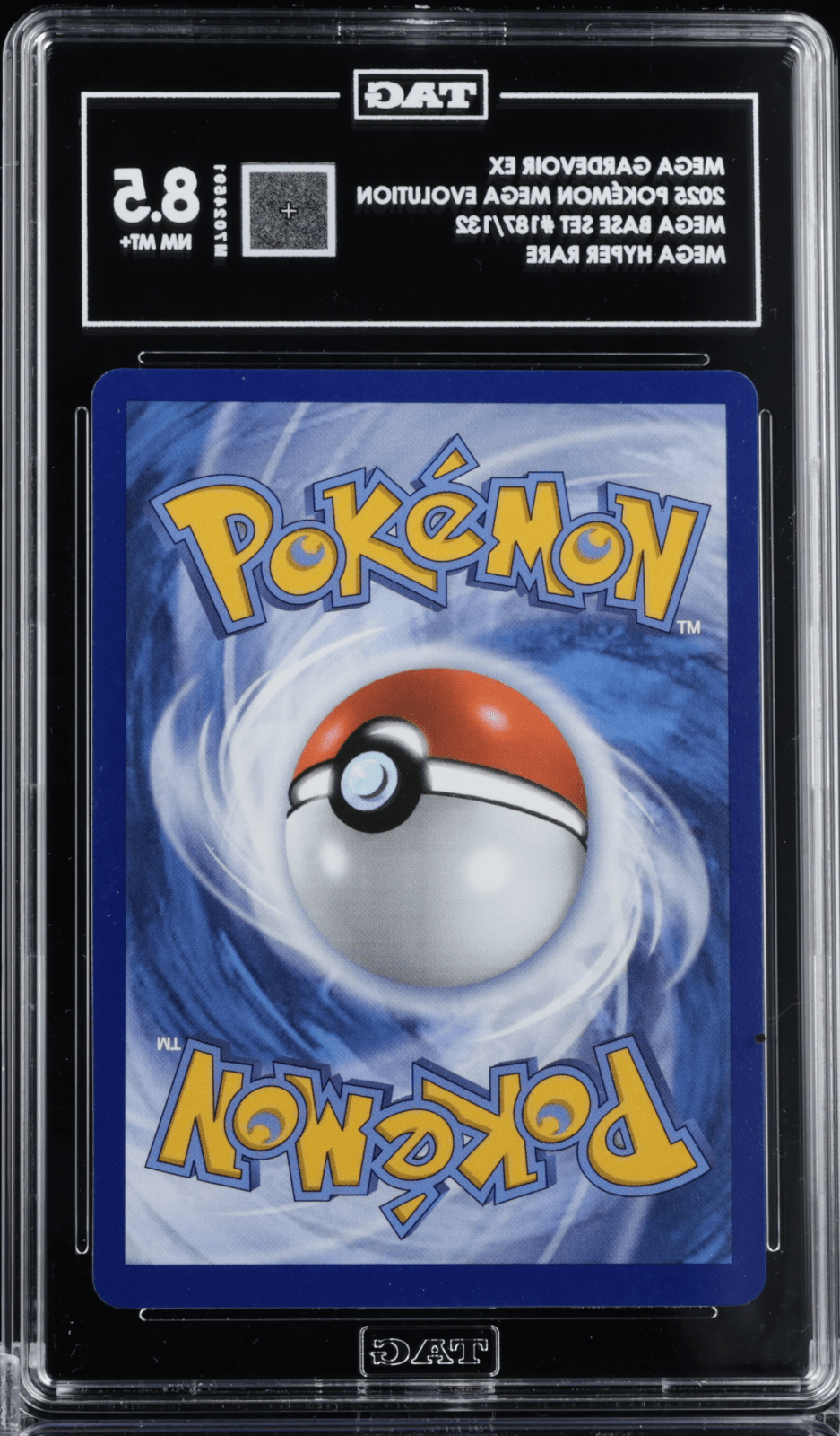 Pokemon Mega Gardevoir ex 187/132 Me01: Mega Evolution Holo TAG 8.5