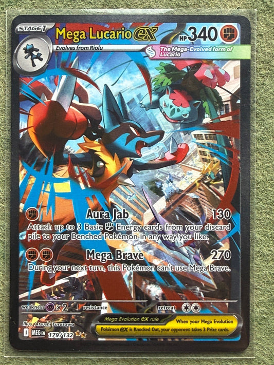 Pokemon Mega Lucario EX 179/132 Special Illustration NM 2