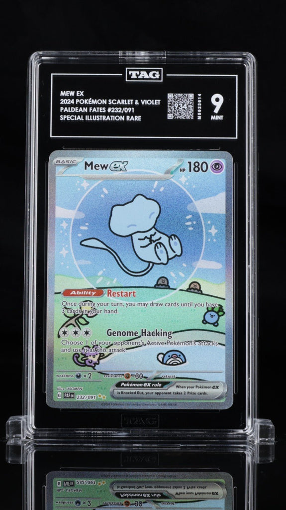 Pokemon Mew EX TCG Paldean Fates 232/091 - TAG 9