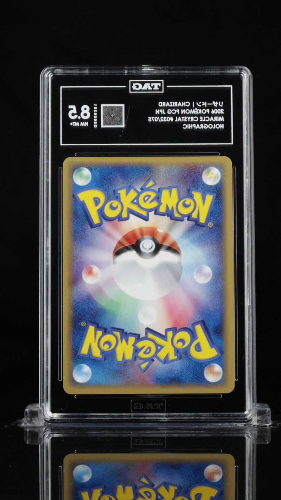 POKEMON MIRACLE CRYSTAL CHARIZARD 032 JPN - HOLO TAG 8.5