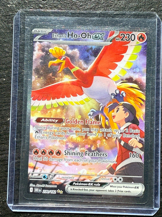 Pokemon NM Ethan's Ho - oh Ex SIR 230/182 Destined Rivals Near Mint 2