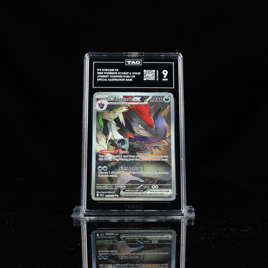 Pokemon N's Zoroark ex 185/159 - TAG 9 - Journey Together Holo Full Art SIR