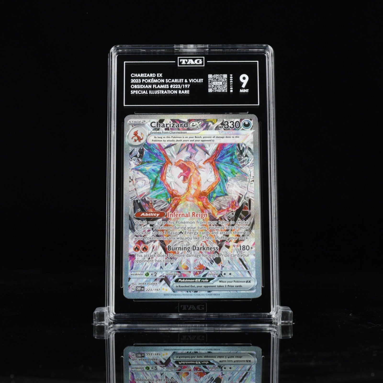Pokemon Obsidian Flames Charizard EX 223/197 TAG 9