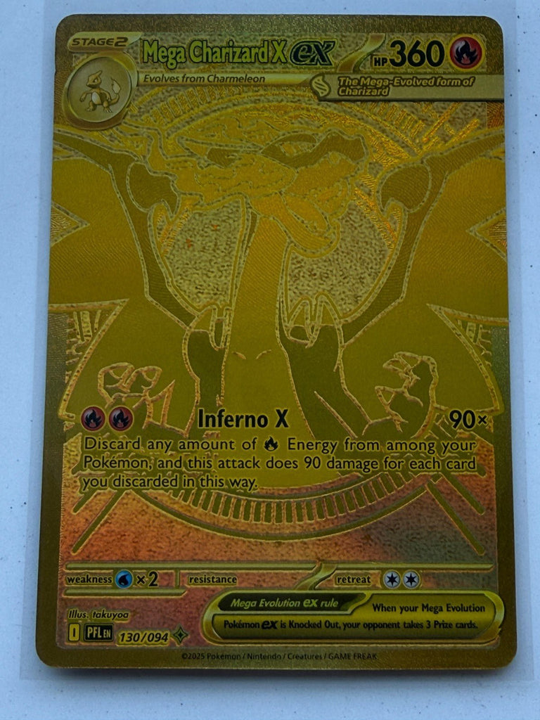 Pokemon Phantasmal Flames Mega Charizard X EX 130/094 Full Art Holo Rare NM