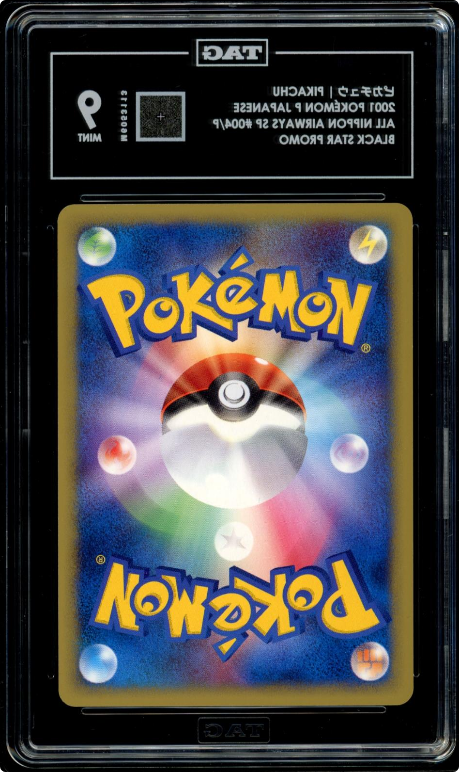 Pokemon Pikachu 004/P Japanese Promo All Nippon Airways TAG 9