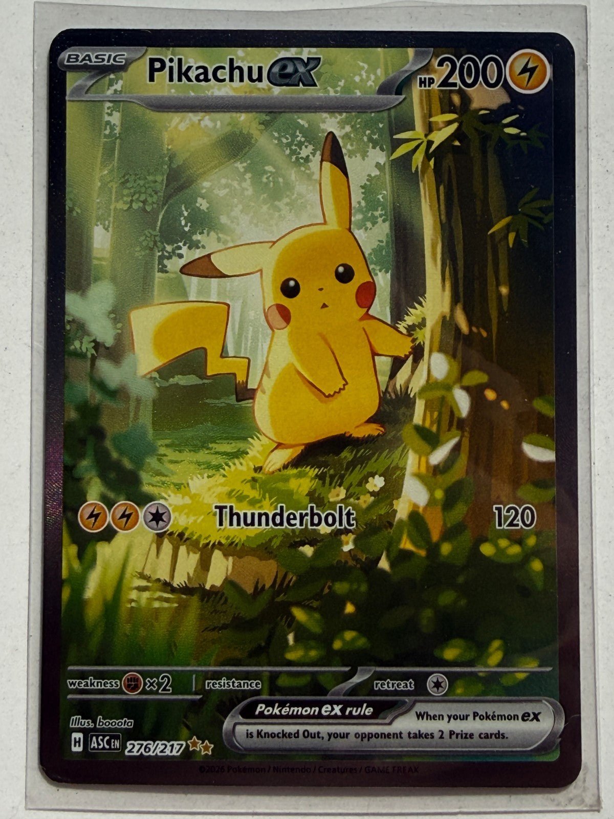 Pokemon Pikachu EX 276/217 Ascended Heroes NM