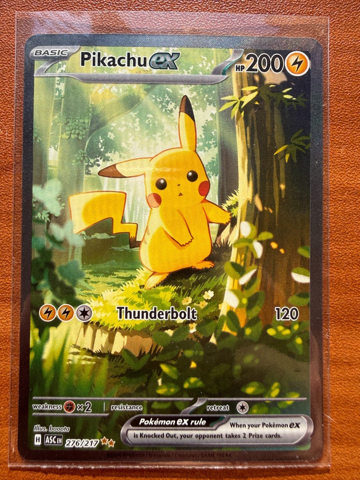 Pokemon Pikachu EX 276/217 SIR Ascended Heroes NM