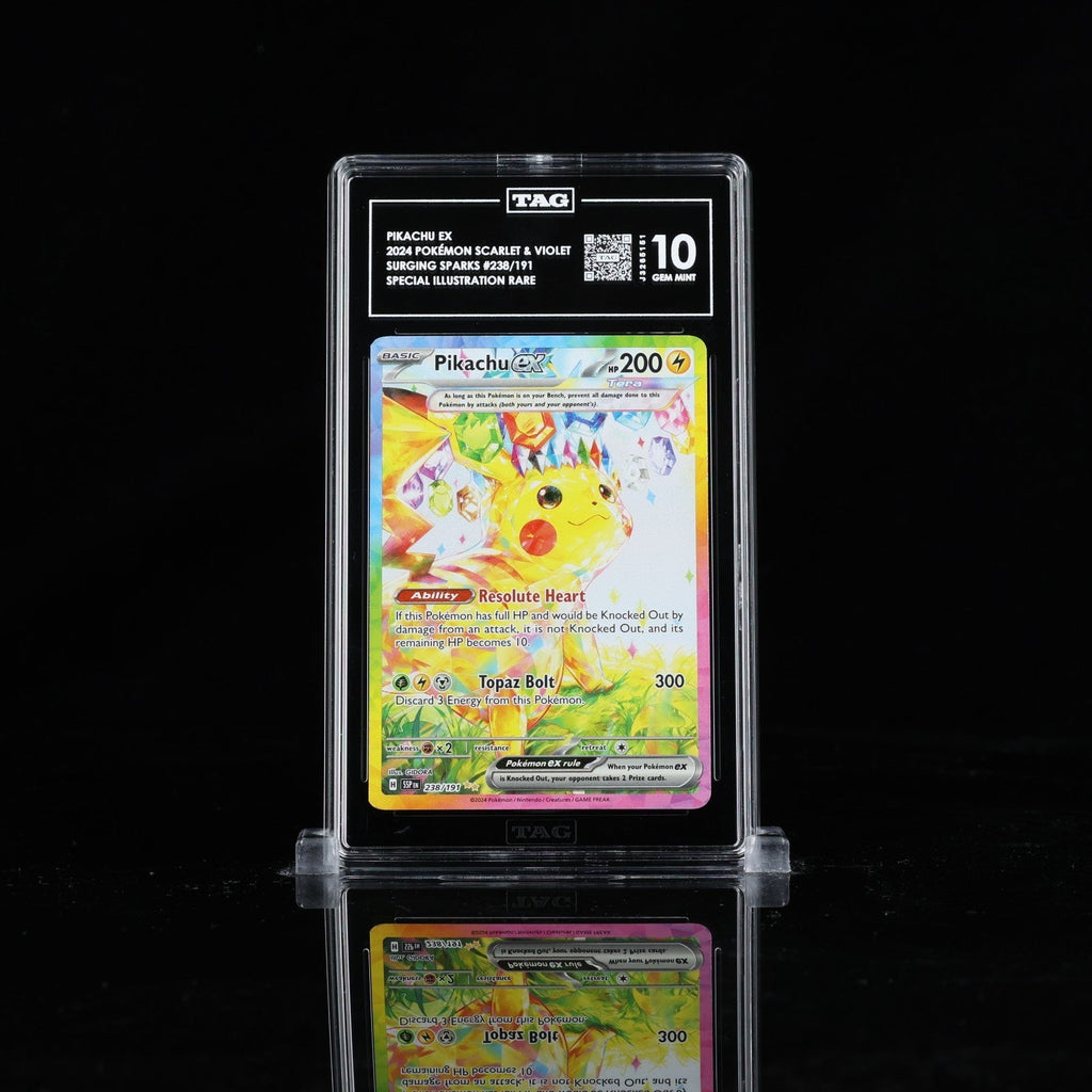 Pokemon Pikachu ex Surging Sparks Special Illustration Rare 238 TAG 10