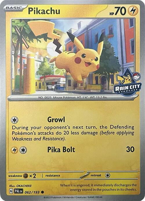 Pokemon Pikachu (Rain City Showcase) 062/193