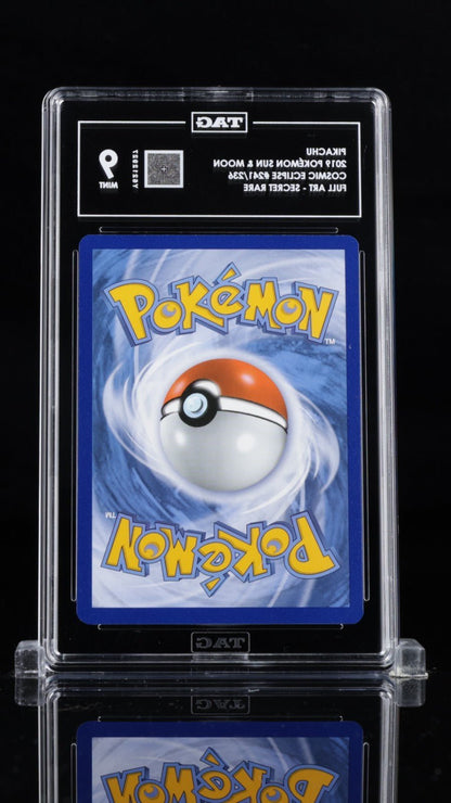 Pokemon Pikachu (Secret) 241/236 Sm - Cosmic Eclipse Holo TAG 9
