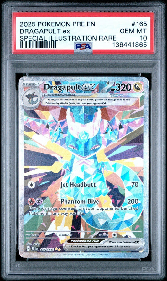 POKEMON PRE EN - PRISMATIC EVOLUTIONS 165/131 DRAGAPULT EX SIR PSA 10