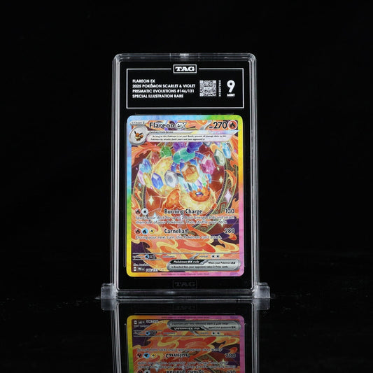 Pokemon Prismatic Evolutions — Flareon Ex 146/131 TAG 9 SIR 2