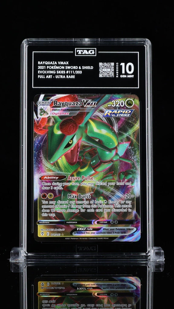 Pokemon Rayquaza VMAX 111/203 TAG 10 Evolving Skies