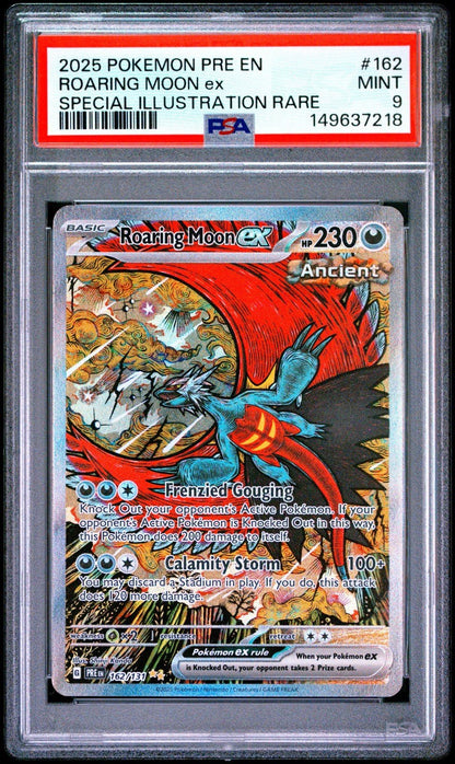 Pokemon Roaring Moon ex 162/131 Sv: Prismatic Evolutions Holo PSA 9