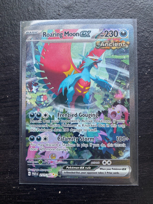 Pokemon Roaring Moon ex Special Illustration Rare SV04: Paradox Rift 251/182 NM