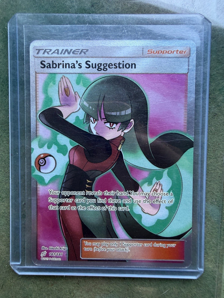 Pokemon Sabrina's Suggestion Full Art Holo Card 181/181 Mint/Near Mint