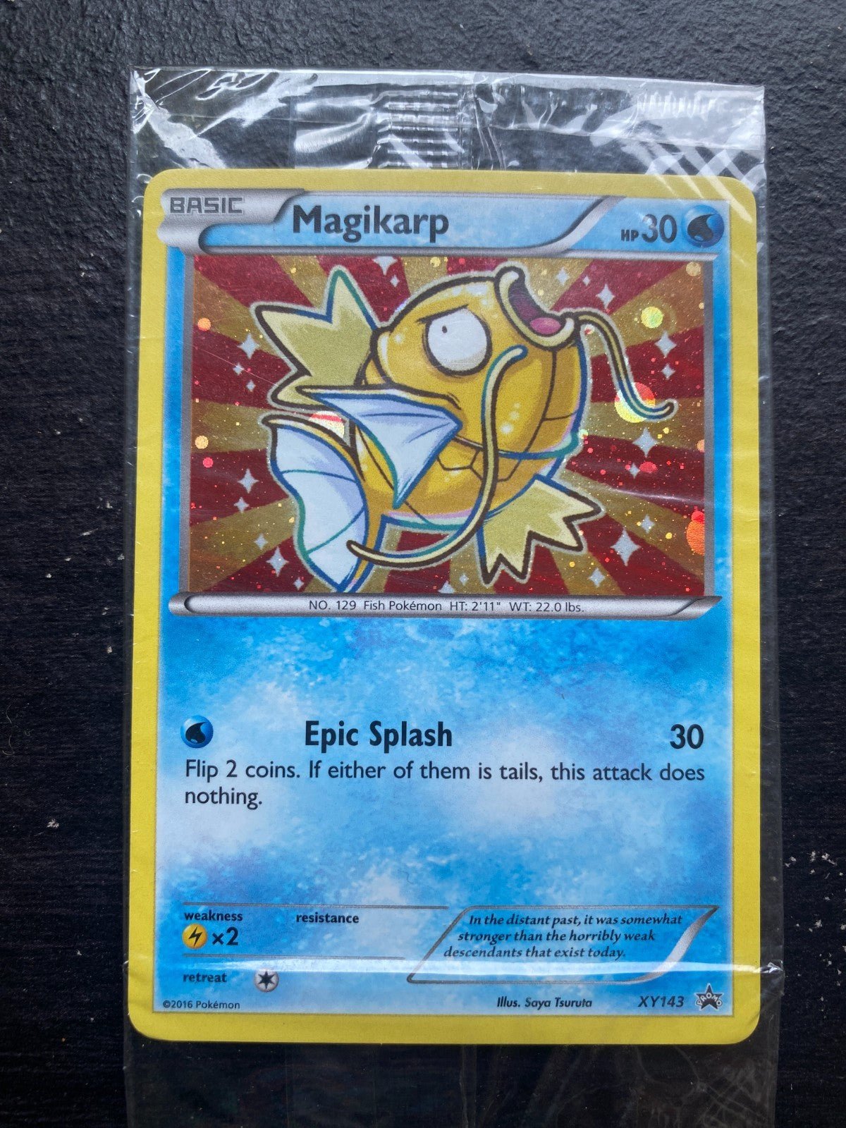 Pokemon Shiny Magikarp XY143 Black Star Promo SEALED Target Promo 2016