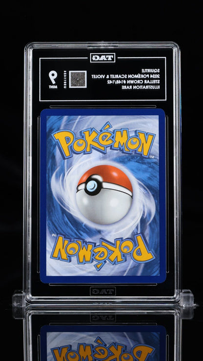 Pokemon Squirtle 148/142 Sv07: Stellar Crown Holo TAG 9