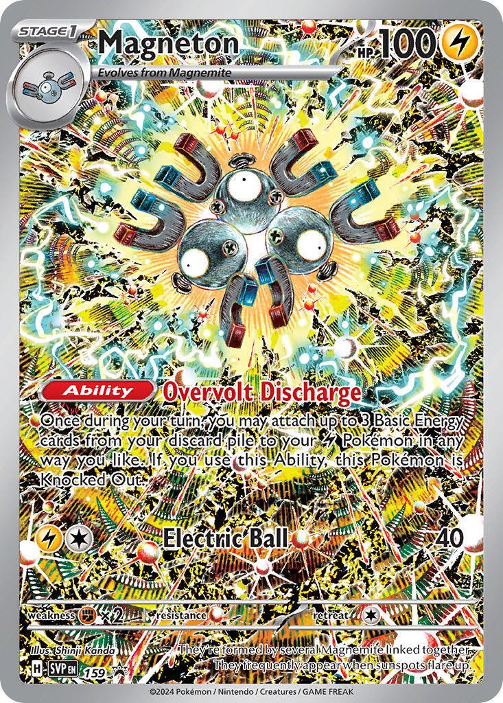 Pokemon Surging Sparks Magneton 159 Pokemon Center PSA 8 Mint