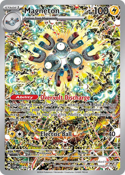 Pokemon Surging Sparks Magneton 159 Pokemon Center PSA 8 Mint
