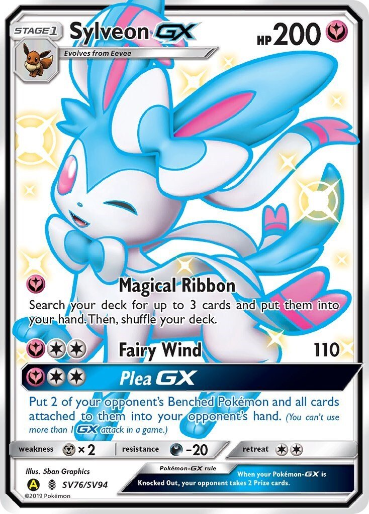 Pokemon Sylveon GX SV76/SV94 Hidden Fates – PSA 10