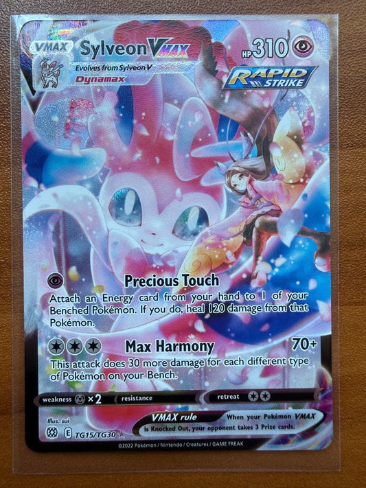Pokemon Sylveon VMAX TG15/TG30 Swsh09: Brilliant Stars Trainer Gallery Holo NM+
