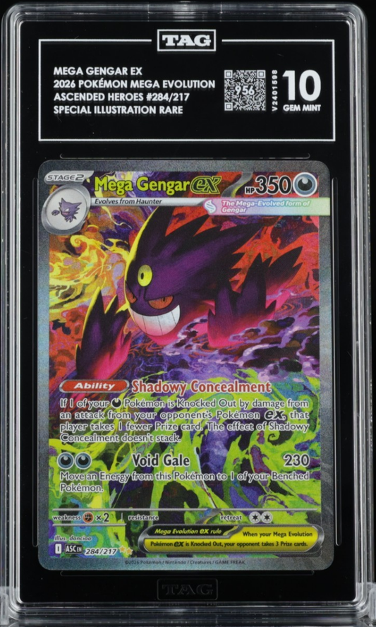 Pokemon TAG 10 284/217 Mega Gengar EX SIR