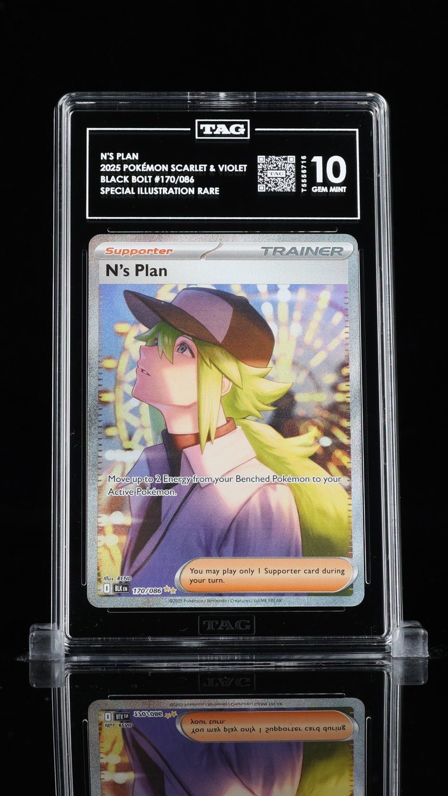 Pokemon TAG 10 N's Plan SIR 170/086 SV11B Black Bolt English