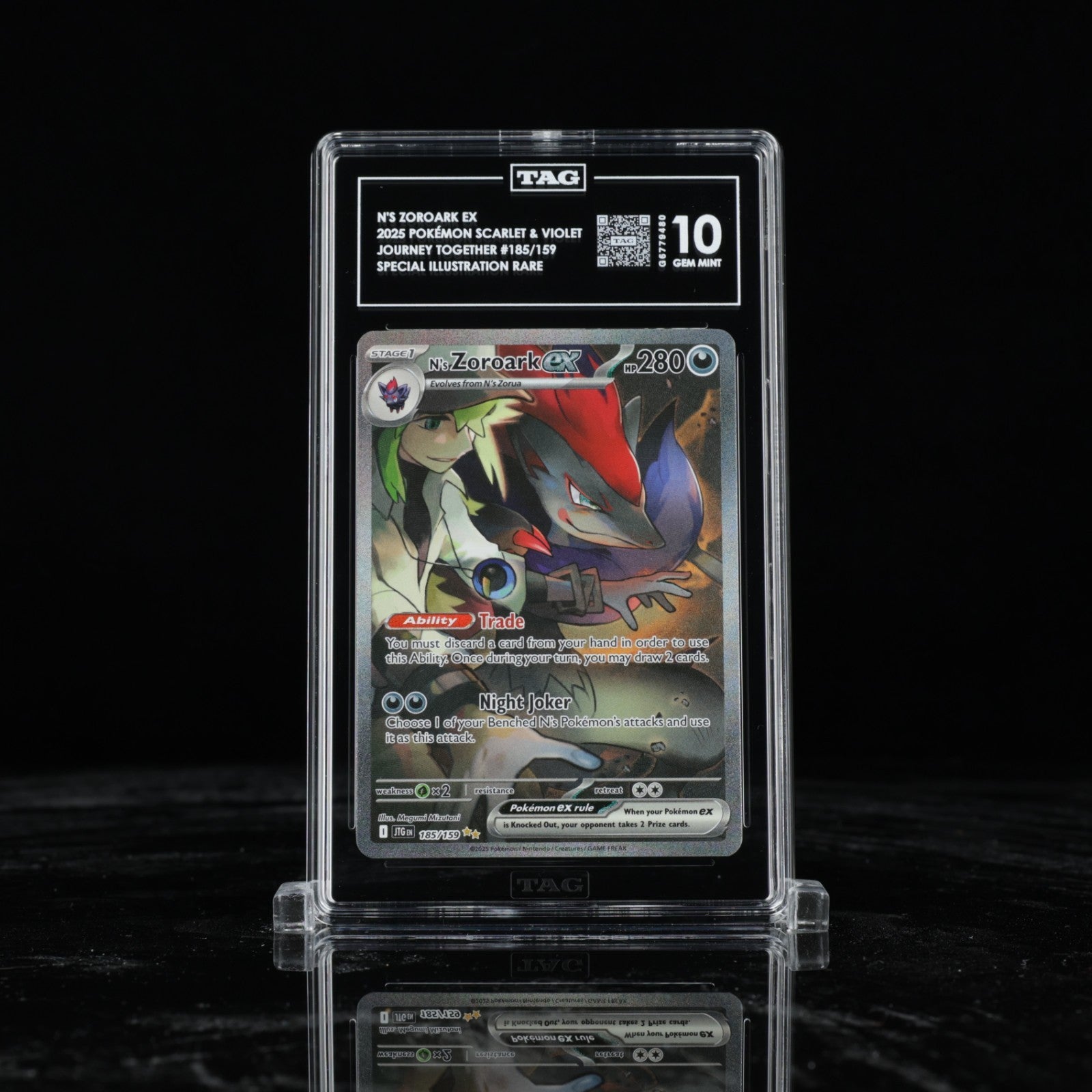 Pokemon TAG 10 N's Zoroark Special Illustration Rare - Journey Together 2025