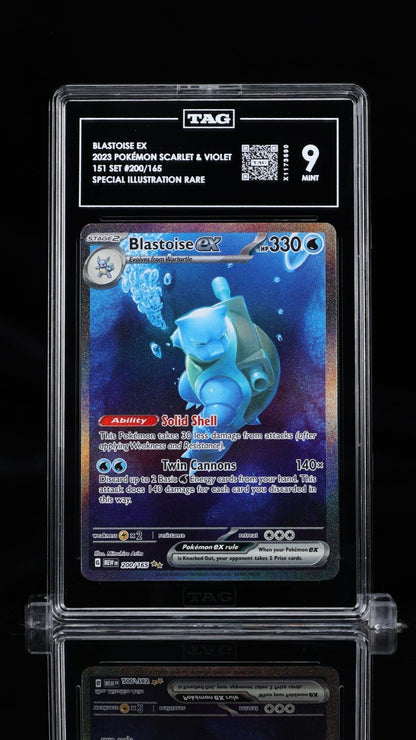 Pokemon TAG 9 Blastoise ex 200/165 Sv: Scarlet & Violet 151 Holo