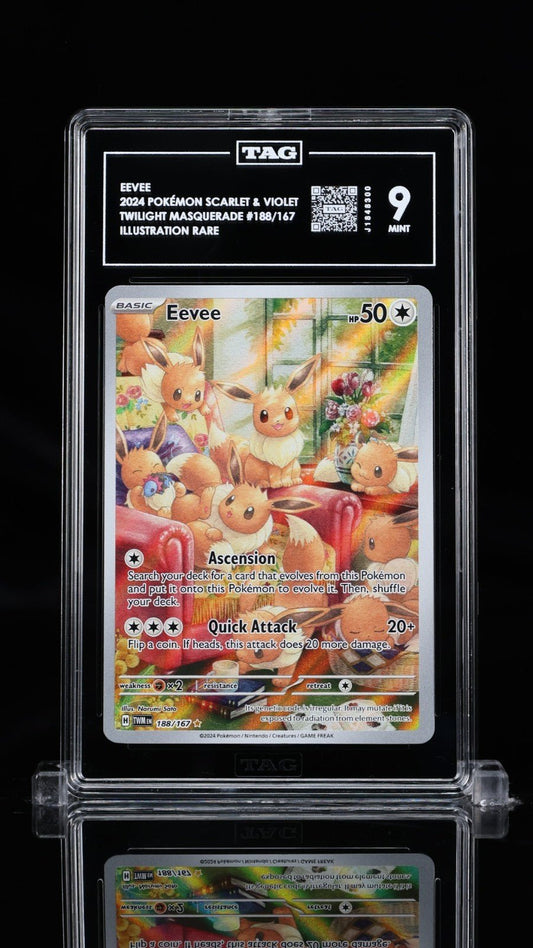 POKEMON TAG 9 Twilight Masquerade Eevee 188/167 IR
