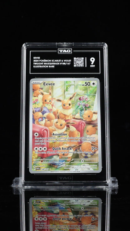 POKEMON TAG 9 Twilight Masquerade Eevee 188/167 IR