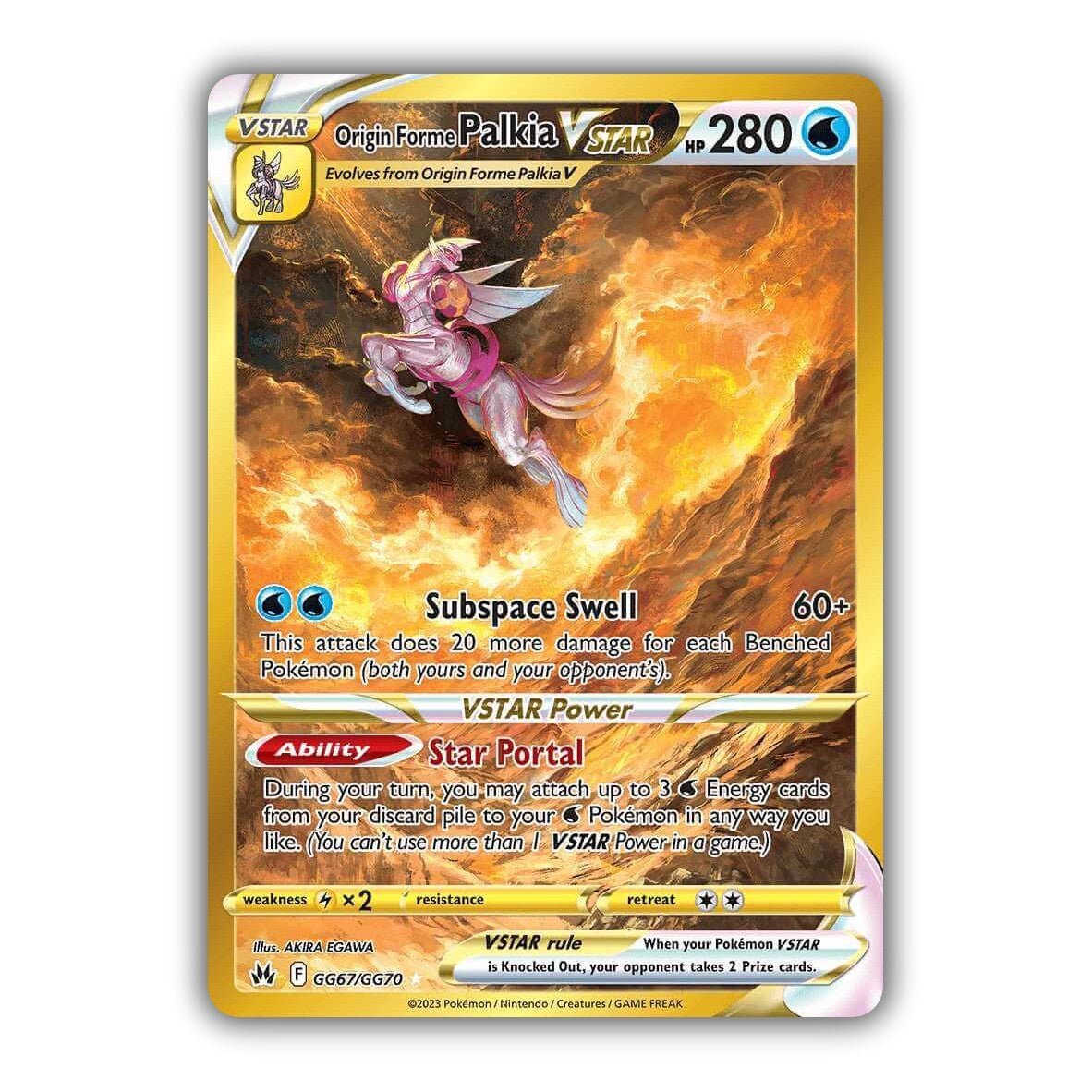 Pokemon TCG 2023 Crown Zenith Origin Forme Palkia VSTAR FA Holo GG67 TAG 10