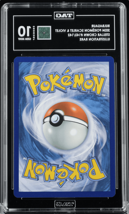 Pokemon TCG Bulbasaur Stellar Crown Illustration Rare Card 143/142 TAG 10