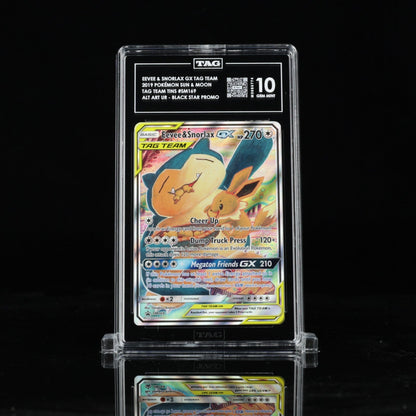 Pokemon TCG Eevee & Snorlax GX SM169 Alternate Full Art Tag Team Tins TAG 10