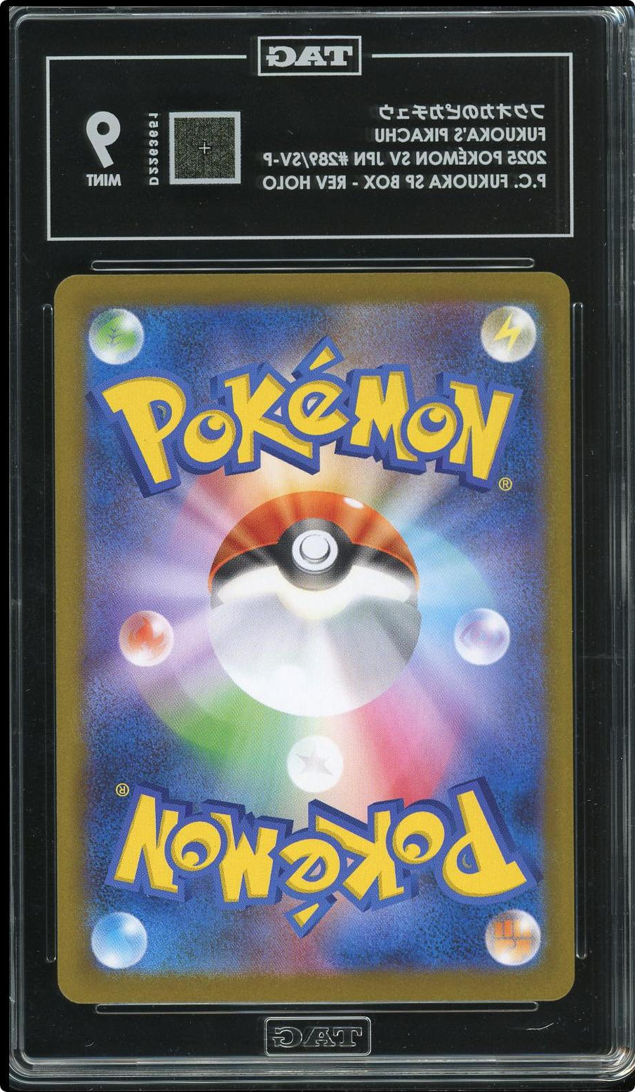 Pokemon TCG Fukuoka's Pikachu 289/SV-P Sv-P Promo JPN Holo TAG 9