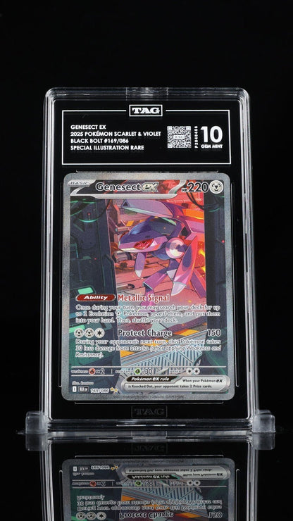 Pokemon TCG Genesect EX Black Bolt 169/086 TAG 10