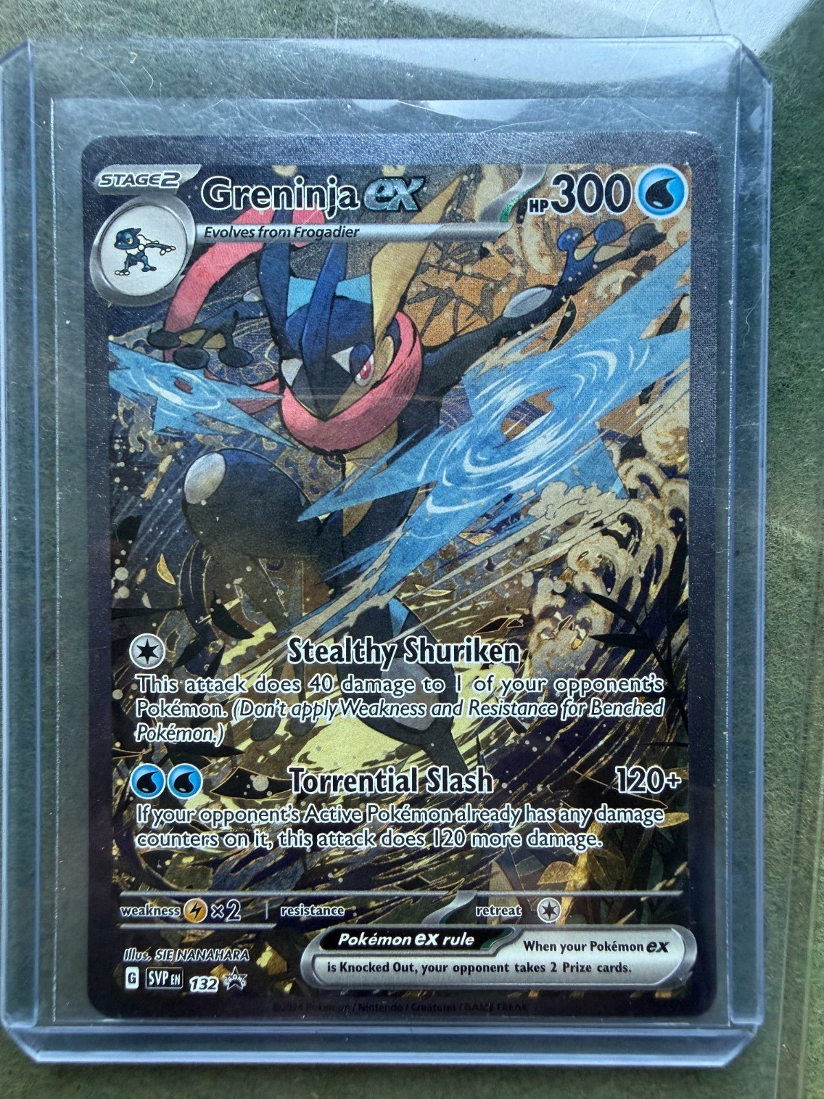Pokemon TCG Greninja EX 132 Scarlet & Violet Promo Holo NM/M