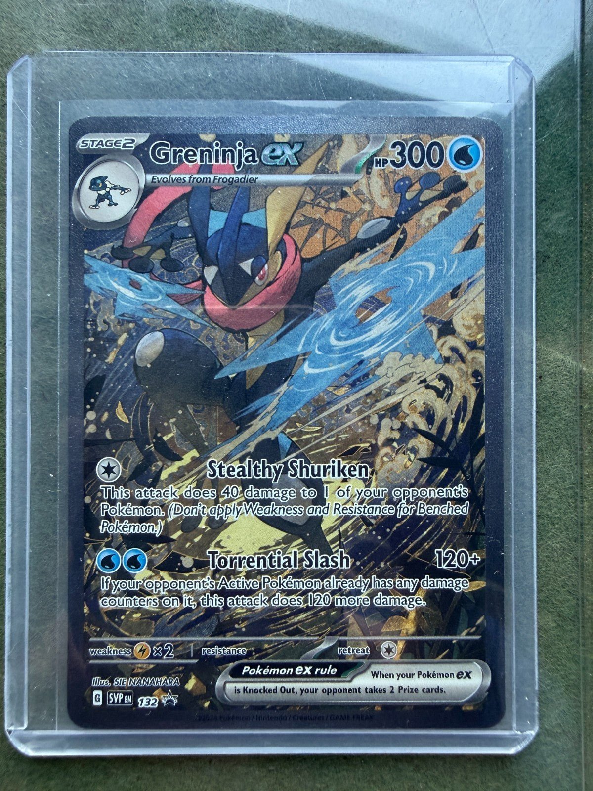 Pokemon TCG Greninja EX 132 Scarlet & Violet Promo Holo NM/M