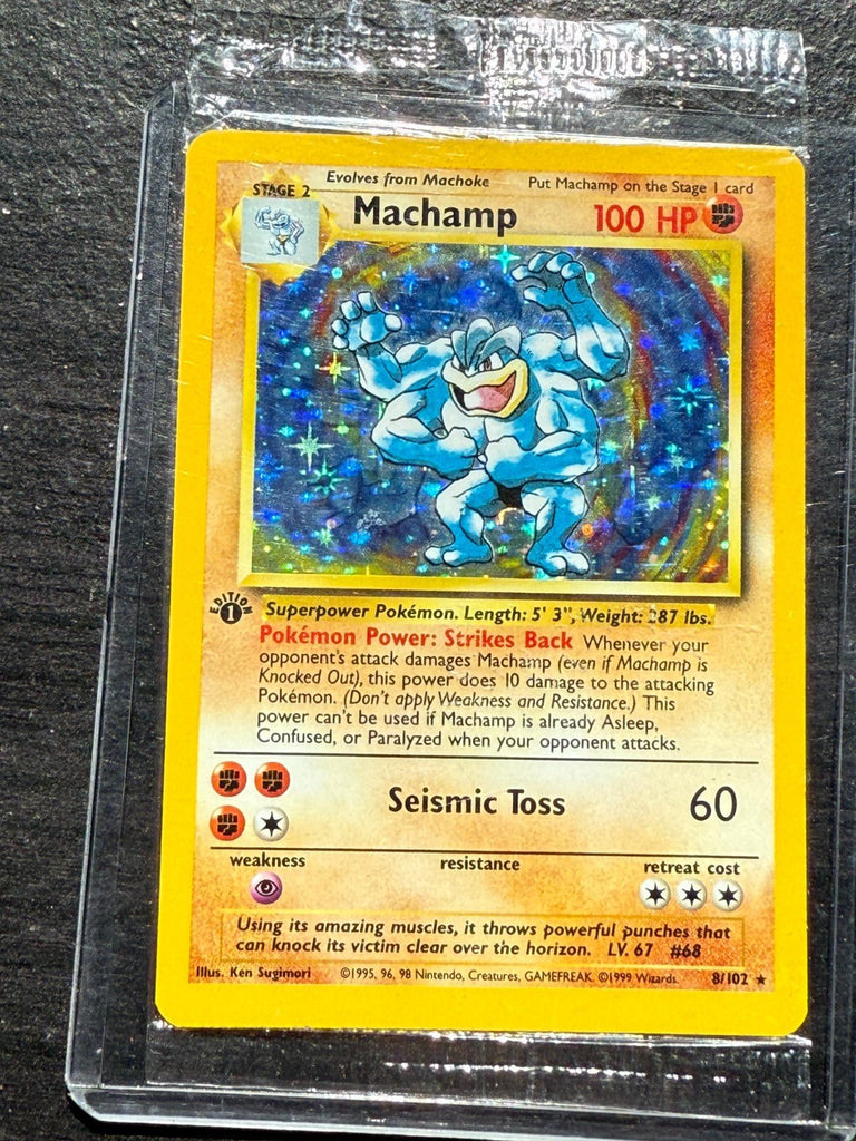 Pokemon TCG Machamp Base Set 8/102 Holo 1st Edition Holo Rare Sealed