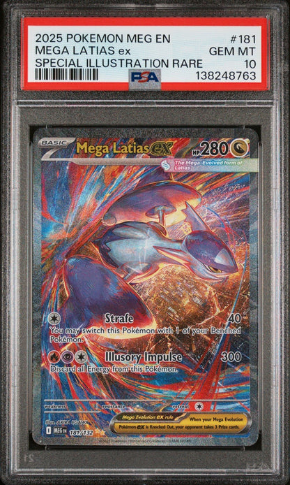Pokemon TCG Mega Latias EX Sir 181/132 Holo Card Mega Evolution Series PSA 10