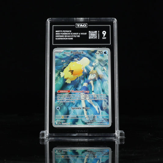 Pokemon TCG Misty's Psyduck 193/182 Destined Rivals Illustration TAG 9