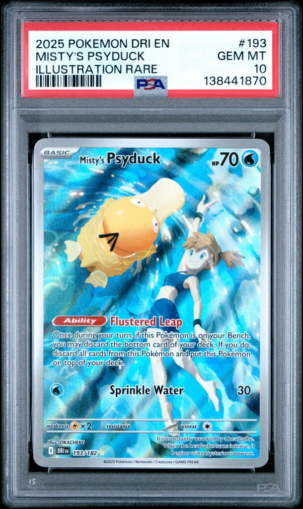 Pokémon TCG Misty's Psyduck Destined Rivals 193/182 Psa 10