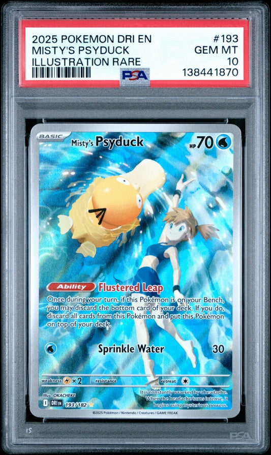 Pokémon TCG Misty's Psyduck Destined Rivals 193/182 Psa 10