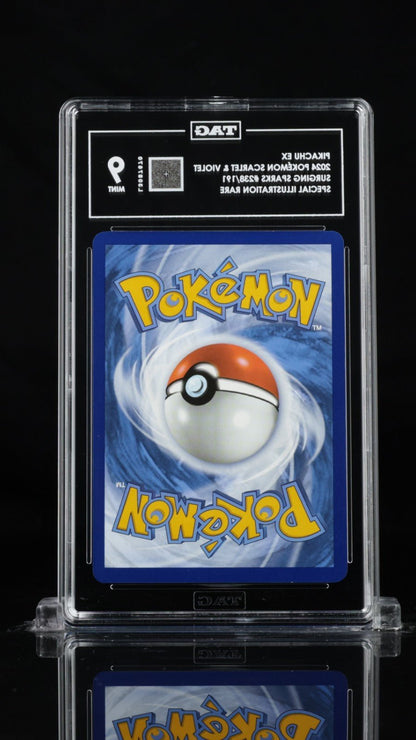 Pokémon TCG Pikachu EX Illustration Rare Holo Surging Sparks 238/191 PSA 9