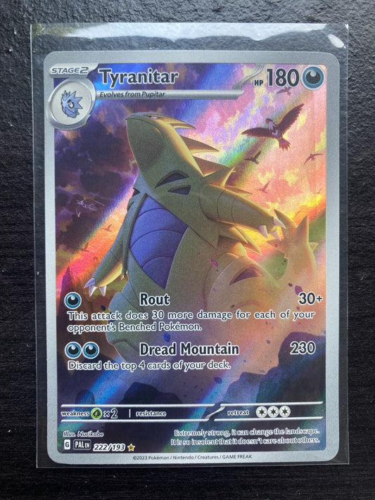 Pokemon TCG Tyranitar Scarlet & Violet Paldea Evolved Holo NM 222/193