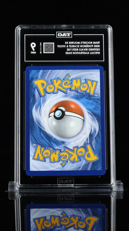 Pokemon Team Rockets Moltres ex Destined Rivals SIR 229 TAG 9